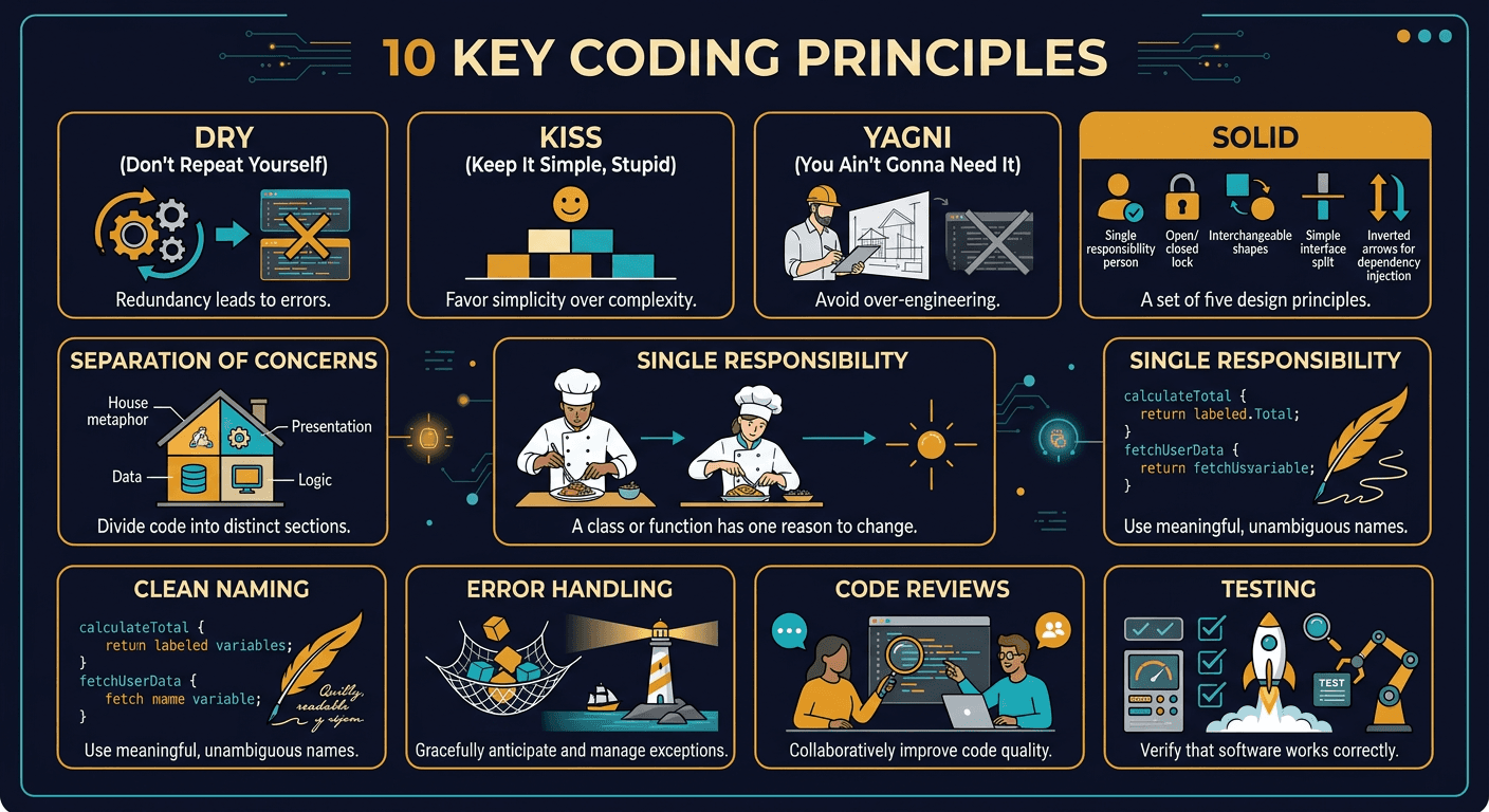 10 Good Coding Principles to improve code quality