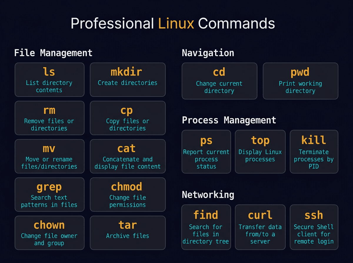 18 Most-used Linux Commands You Should Know