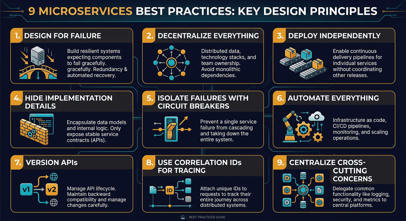 9 Best Practices for Building Microservices diagram