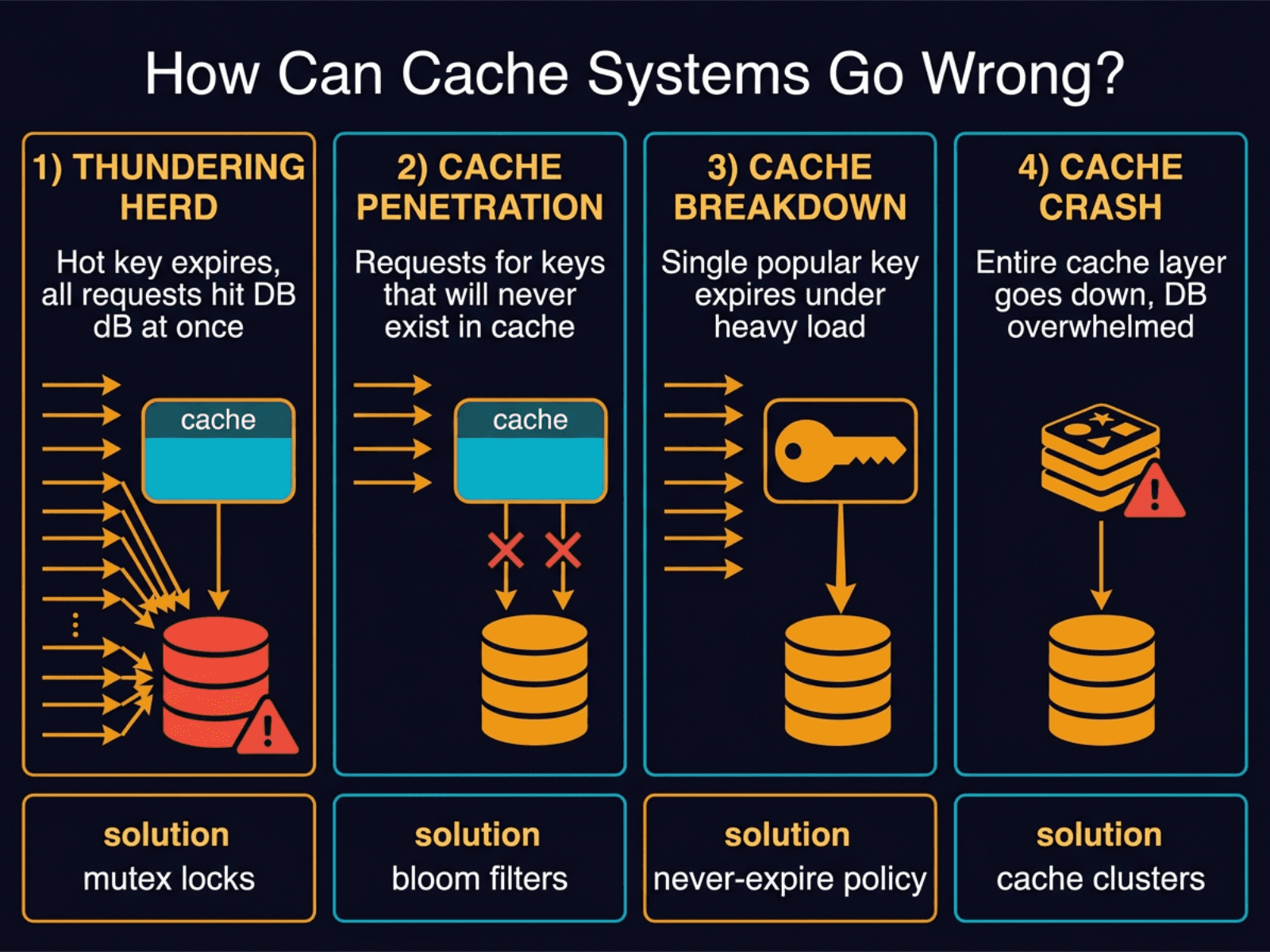 How can Cache Systems go wrong