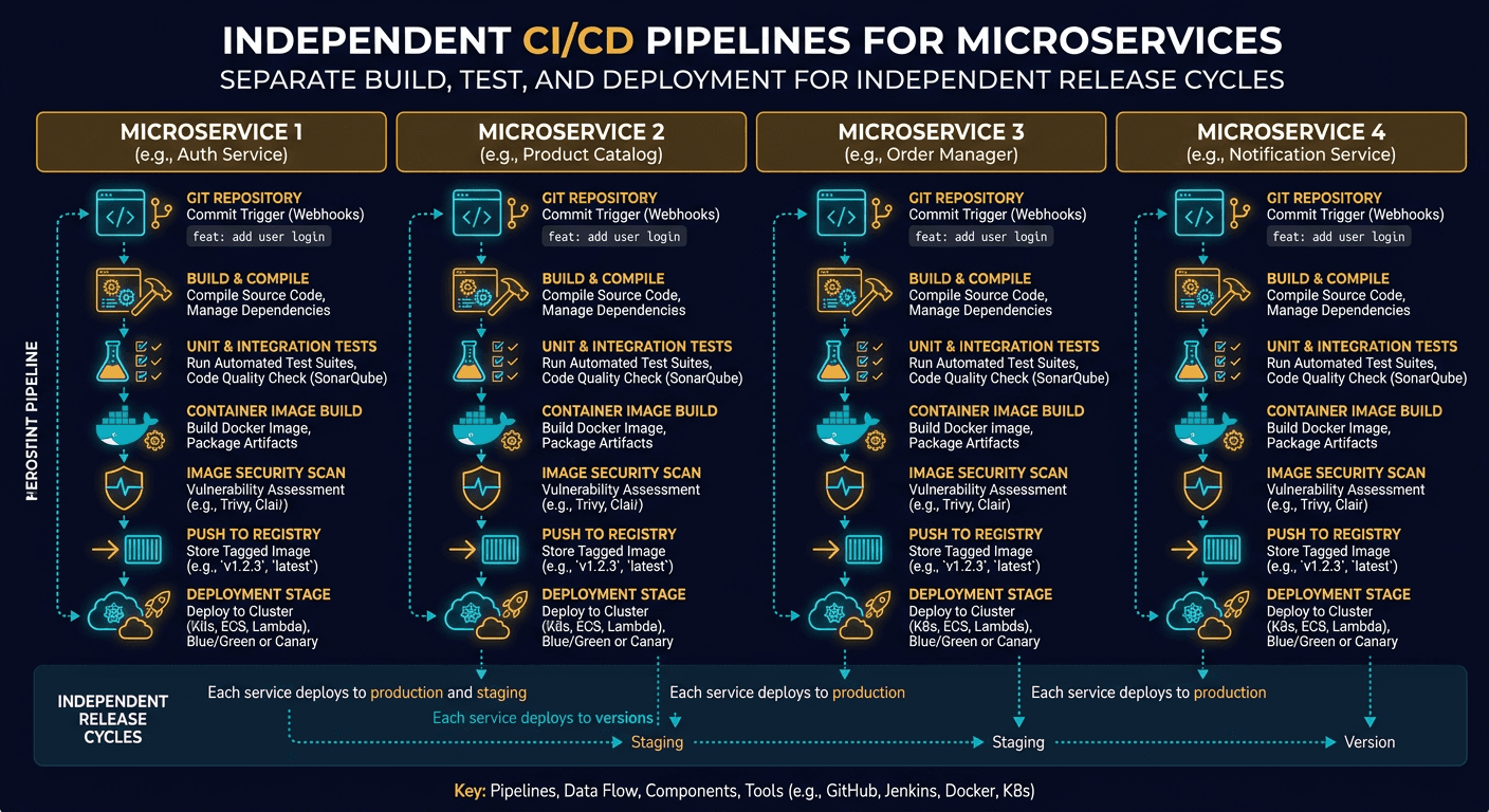 3.Separate build for each microservice
