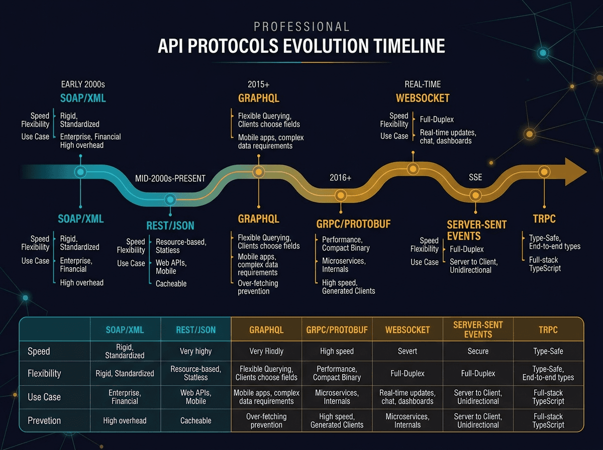 The Evolving Landscape of API Protocols diagram