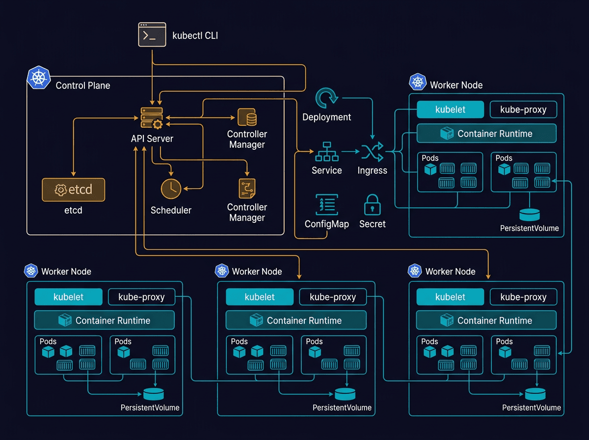 What is k8s (Kubernetes) diagram