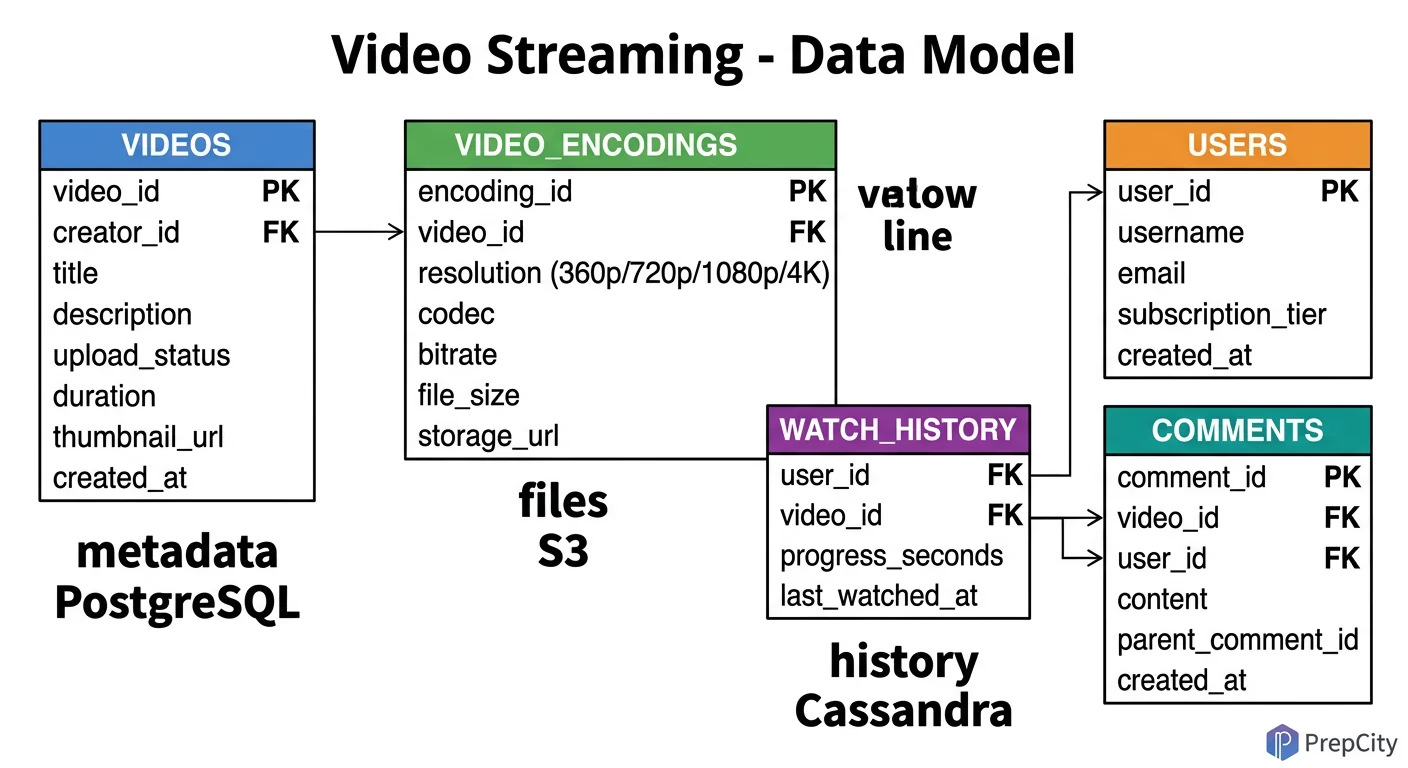 Data Model & Database Design diagram